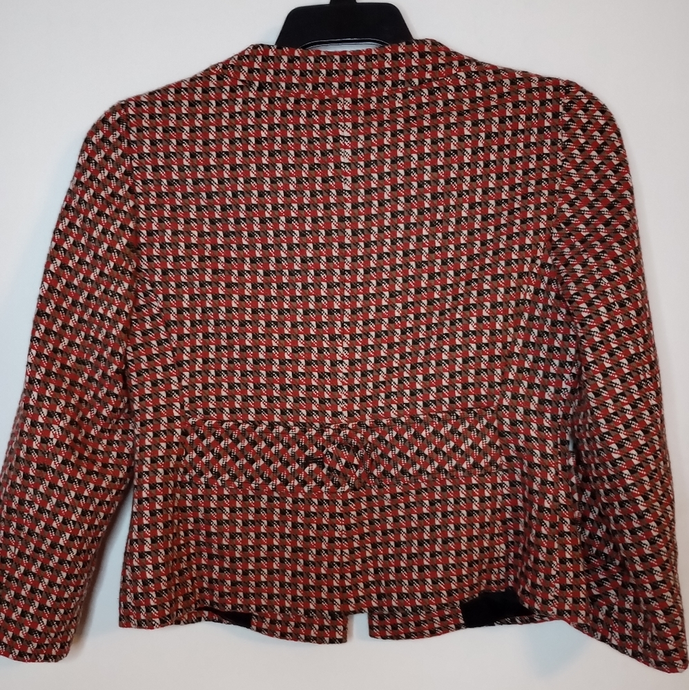 Loft Wool Jacket Blazer 4 Button Tweed Classic - image 2